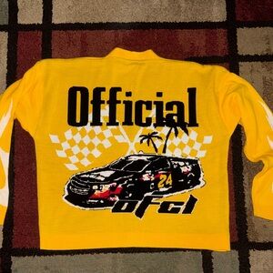 BooHooMAN‎ Race car cardigan sweater